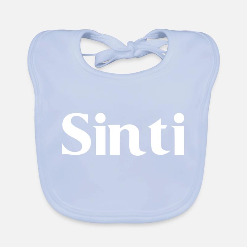 Sinti - Écriture blanche Bavoir bio Bébé