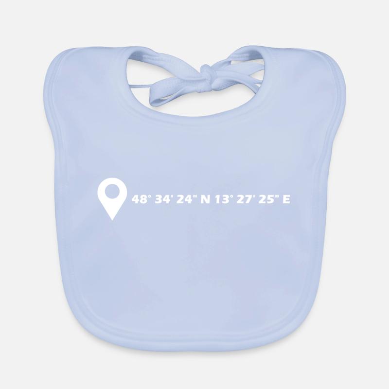 Passau coordinates Organic Baby Bibs