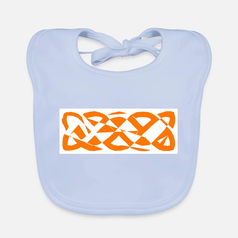1200px Celtic knot basic linear badorange Organic Baby Bibs