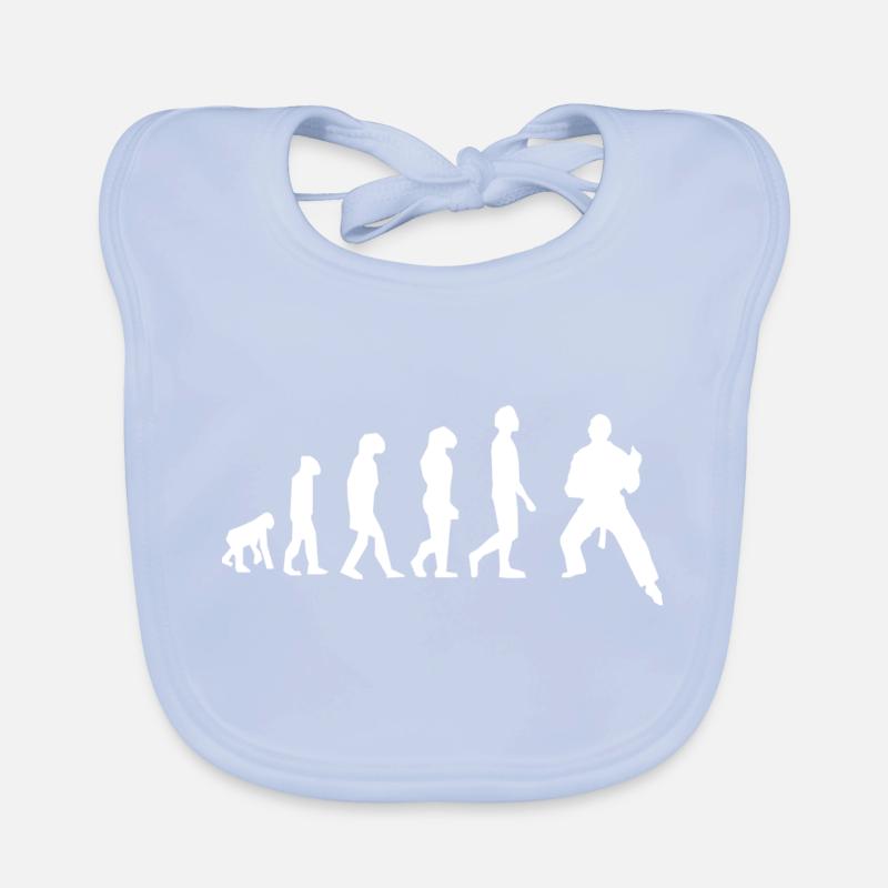 Martial arts evolution Organic Baby Bibs