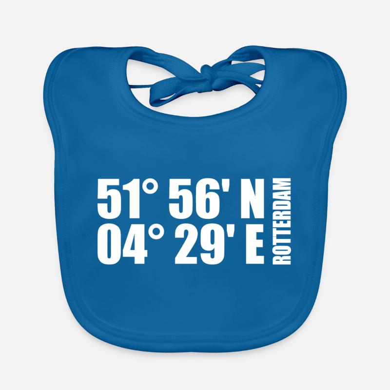 Rotterdam coordinates Organic Baby Bibs