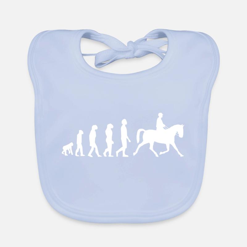 Evolution des Reitens Baby Bio-Lätzchen