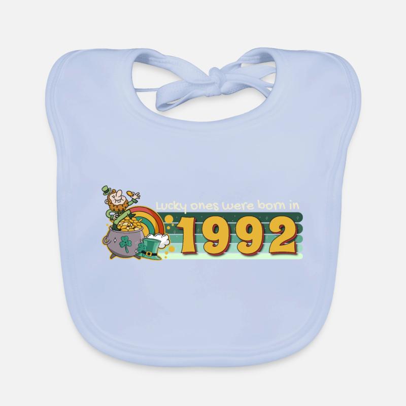 Les chanceux sont nés en 1992 tee St. Patrick’s Bavoir bio Bébé