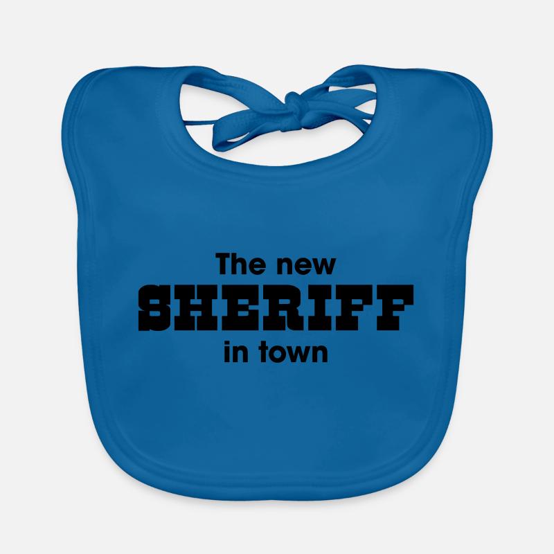 the new Sheriff in town Organic Baby Bibs