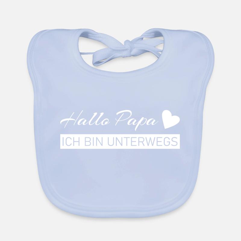 Hallo Papa - ich bin unterwegs Baby Bio-Lätzchen