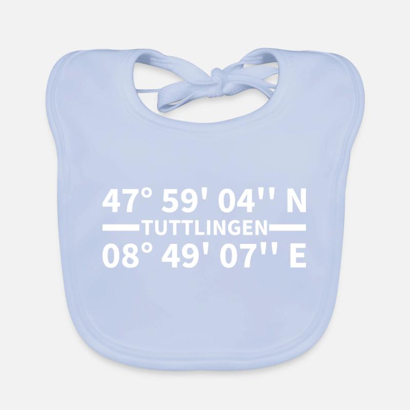 Tuttlingen coordinates Organic Baby Bibs