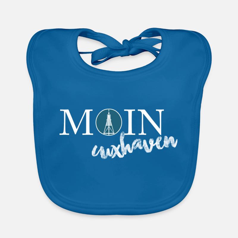 MOIN cuxhaven - Baby Bio-Lätzchen - Pfauenblau