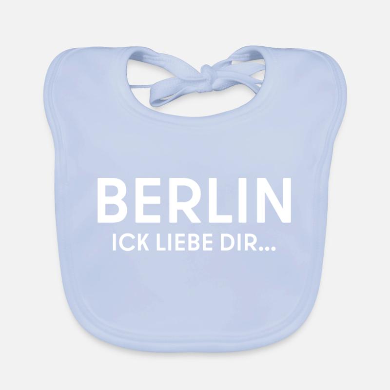 Berlin ick liebe dir Baby Bio-Lätzchen