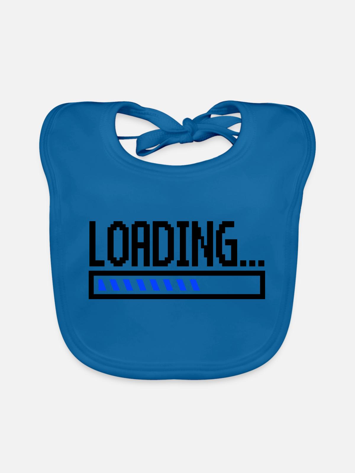 loading - Baby Bio-Lätzchen - Pfauenblau - Vorne