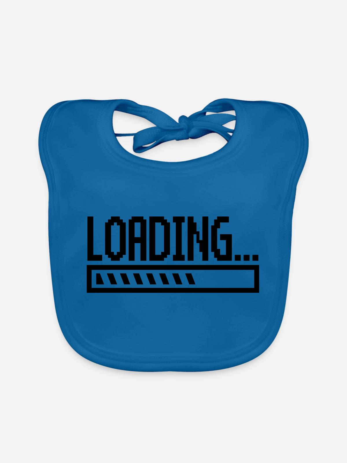 loading - Baby Bio-Lätzchen - Pfauenblau - Vorne