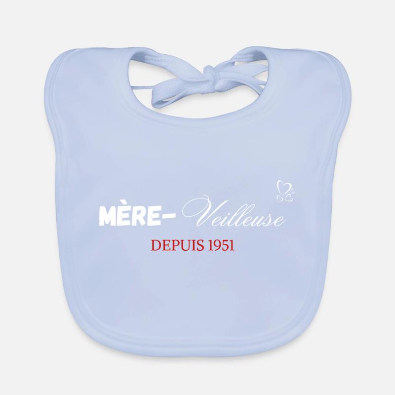 Mère veilleuse depuis 1951 Bavoir bio Bébé