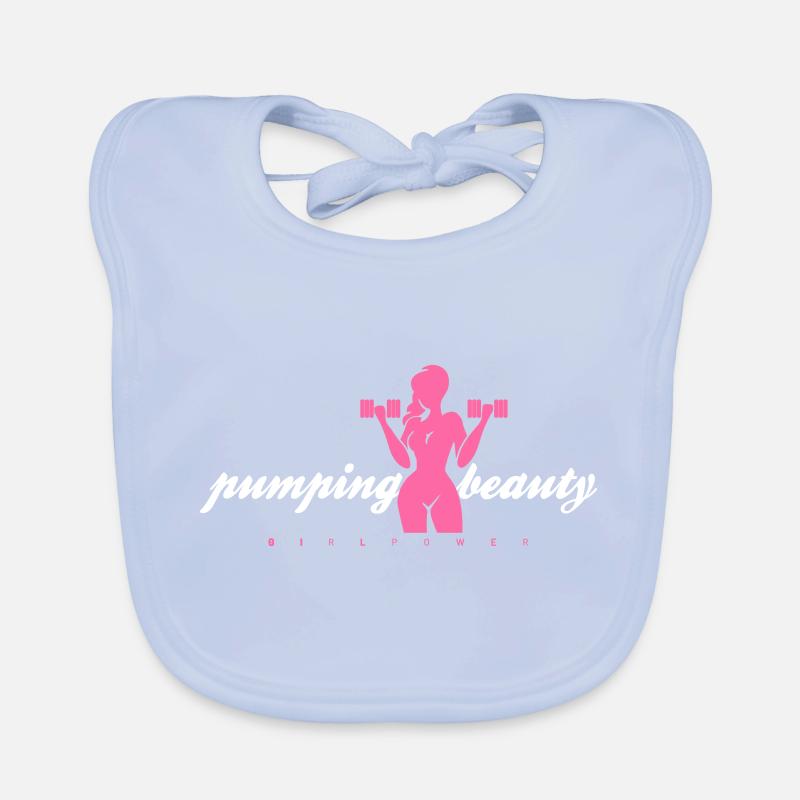 Pompage Beauté Rose Bavoir bio Bébé