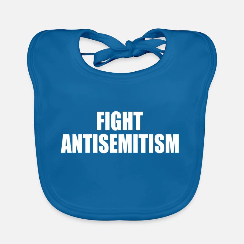 fight antisemitism Organic Baby Bibs