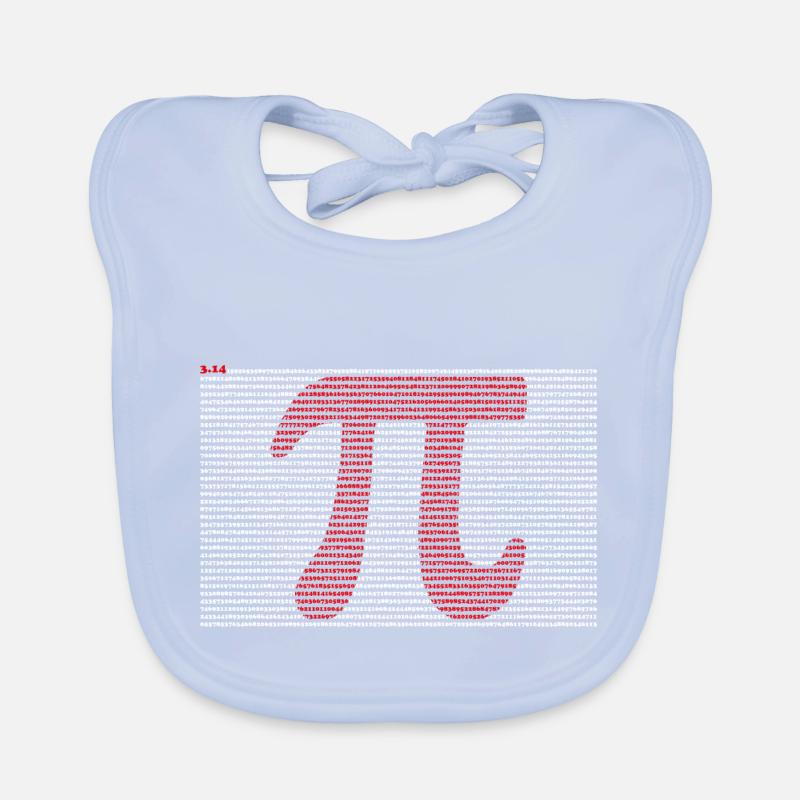 Pi T-Shirt 3,14 Pi Numéro Symbole Math Science Bavoir bio Bébé