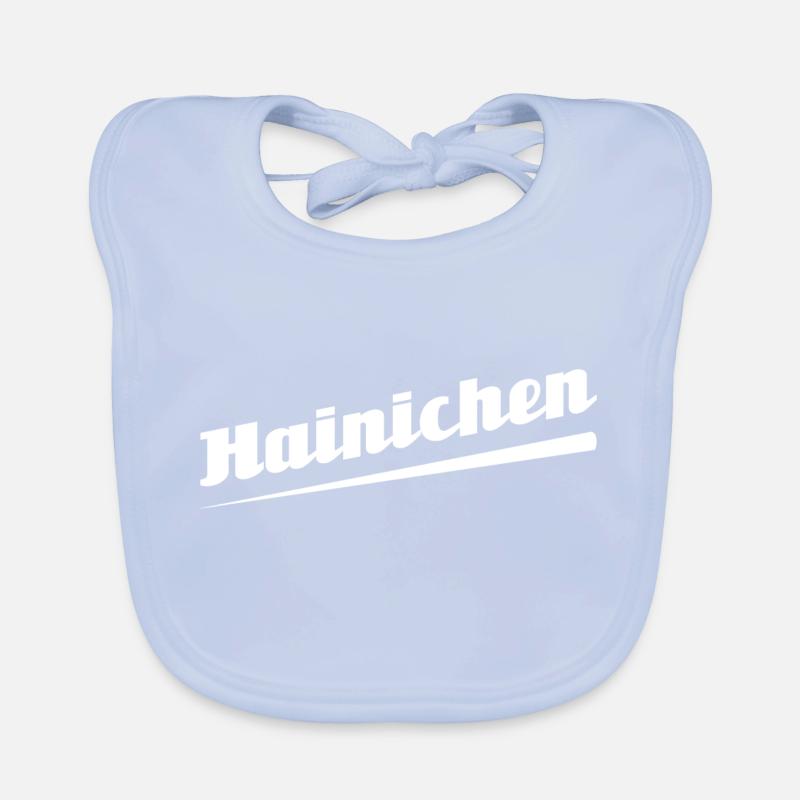 Hainichen - Conception de texte avec des noms de villes Bavoir bio Bébé