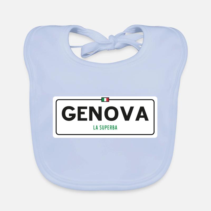 Panneau toponymique de Gênes Bavoir bio Bébé