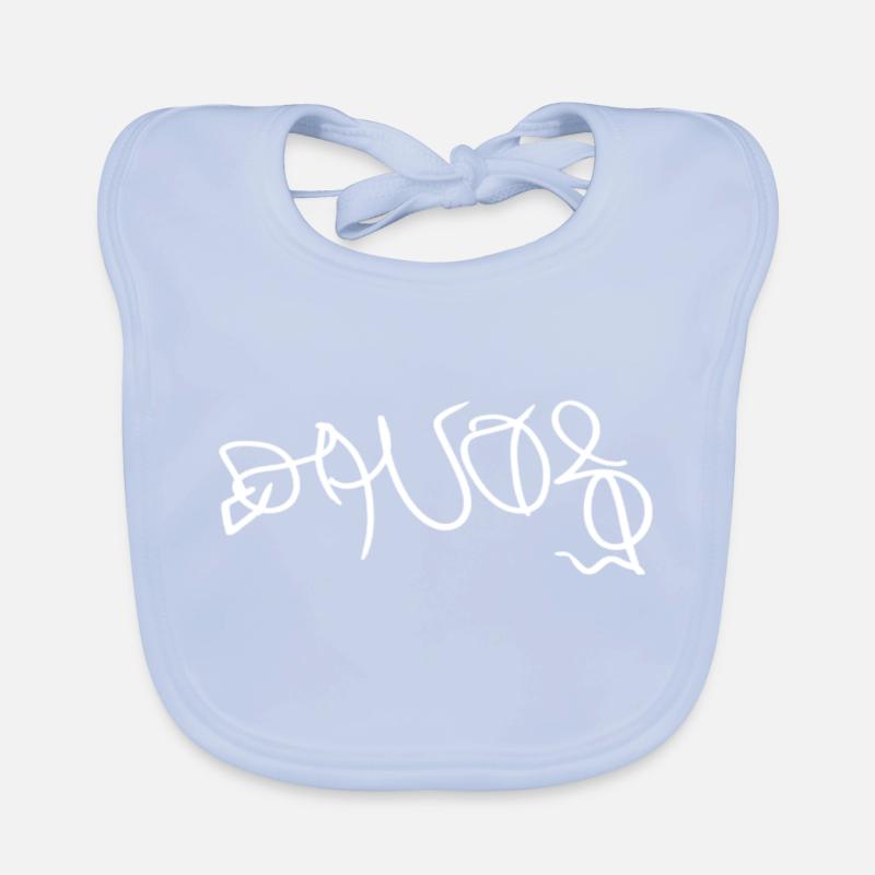 Davos Ski Snowboard Souvenir Mitbringsel Baby Bio-Lätzchen