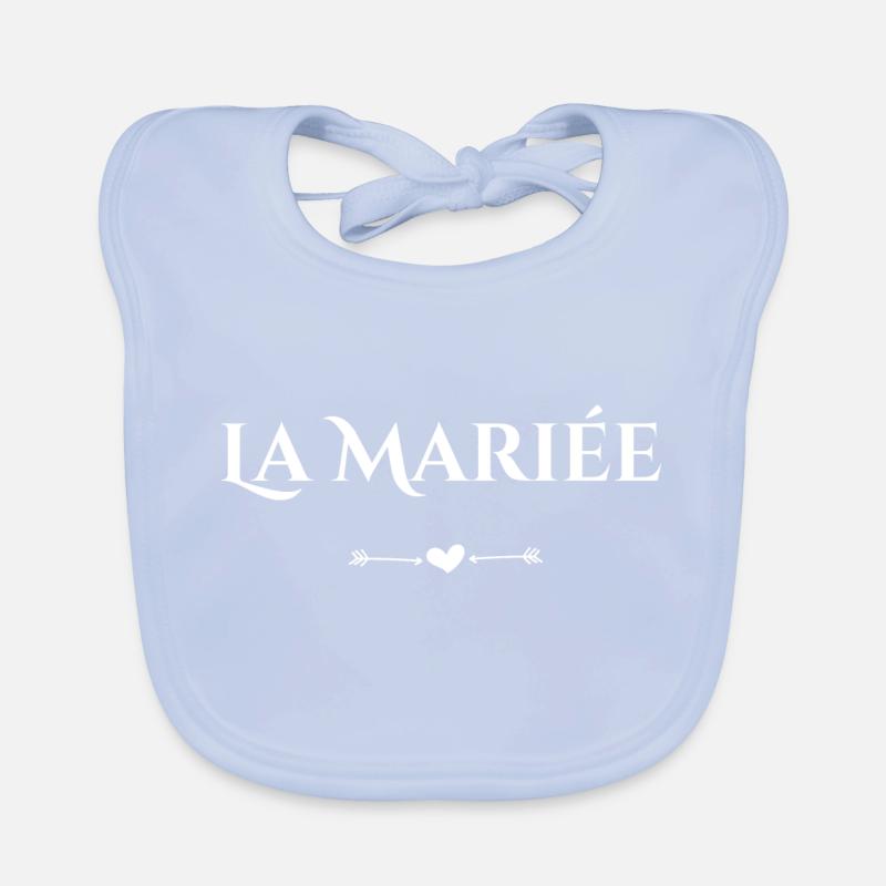 Das Brautherz - Bride-to-be Baby Bio-Lätzchen