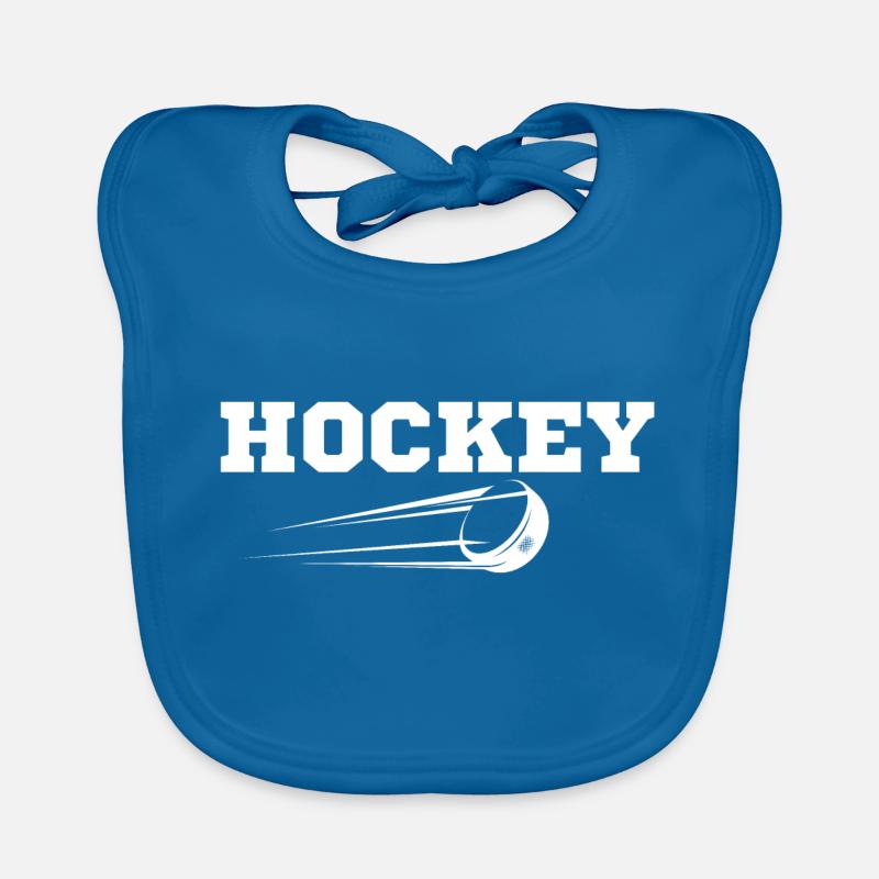 Hockey originelle Geschenkidee Baby Bio-Lätzchen