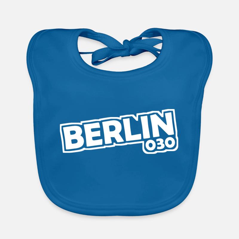 Berlin - 030 - Capital - Germany - Area Code Organic Baby Bibs