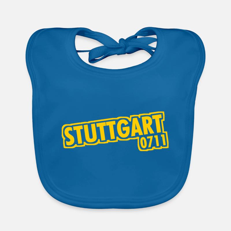Stuttgart - 0711 - Area Code - Baden-Württemberg Organic Baby Bibs