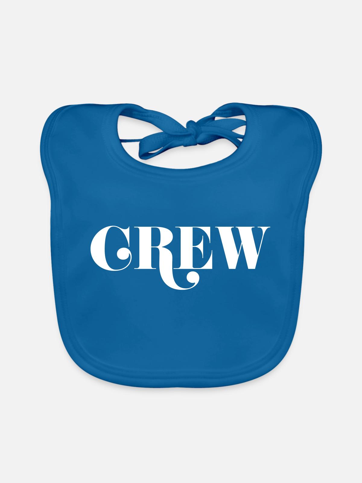 Crew - Baby Bio-Lätzchen - Pfauenblau - Vorne