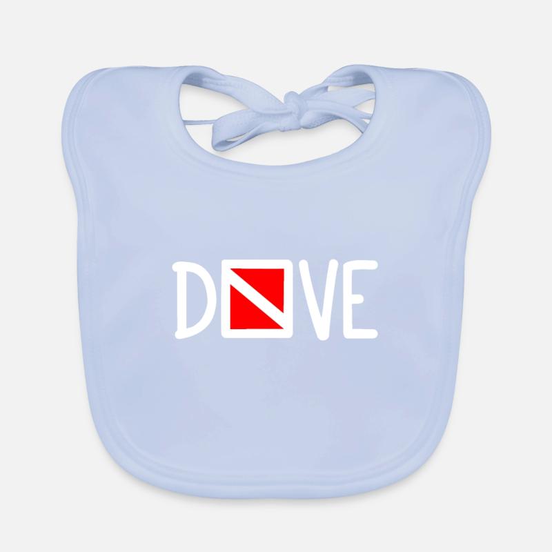 Plongée Plongeur Down Flag Plongée sous-marine Taucher Tauchen Bavoir bio Bébé