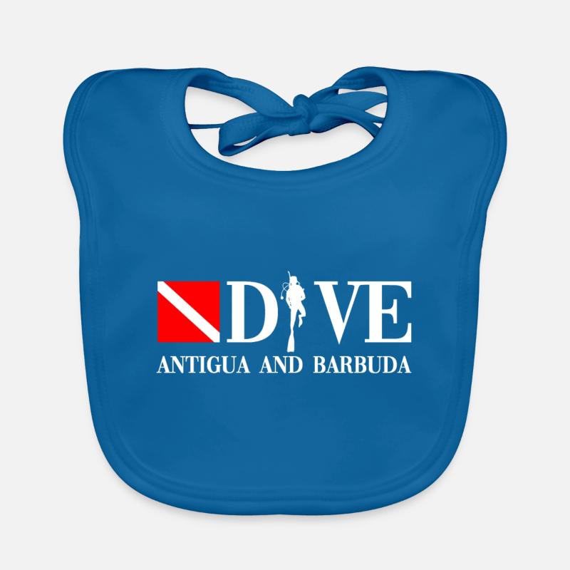 Plongée - Antigua-et-Barbuda - Caraïbes Bavoir bio Bébé