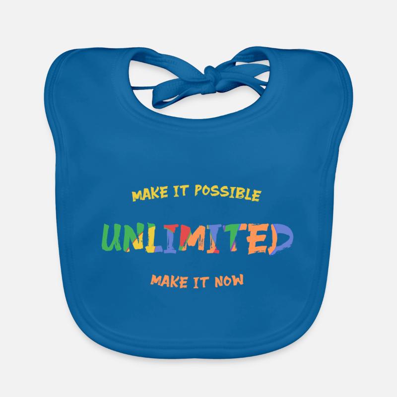 UNLIMITED - Make It Possible - Make It Now - Mut Organic Baby Bibs