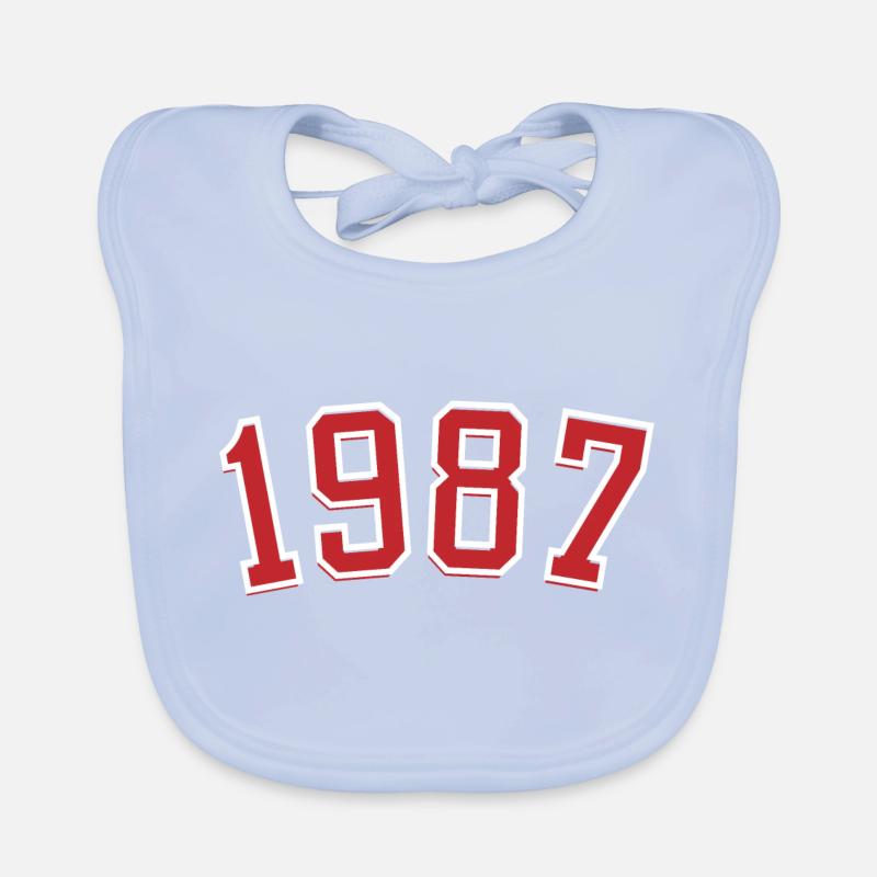 Année de naissance sport 1987 Bavoir bio Bébé