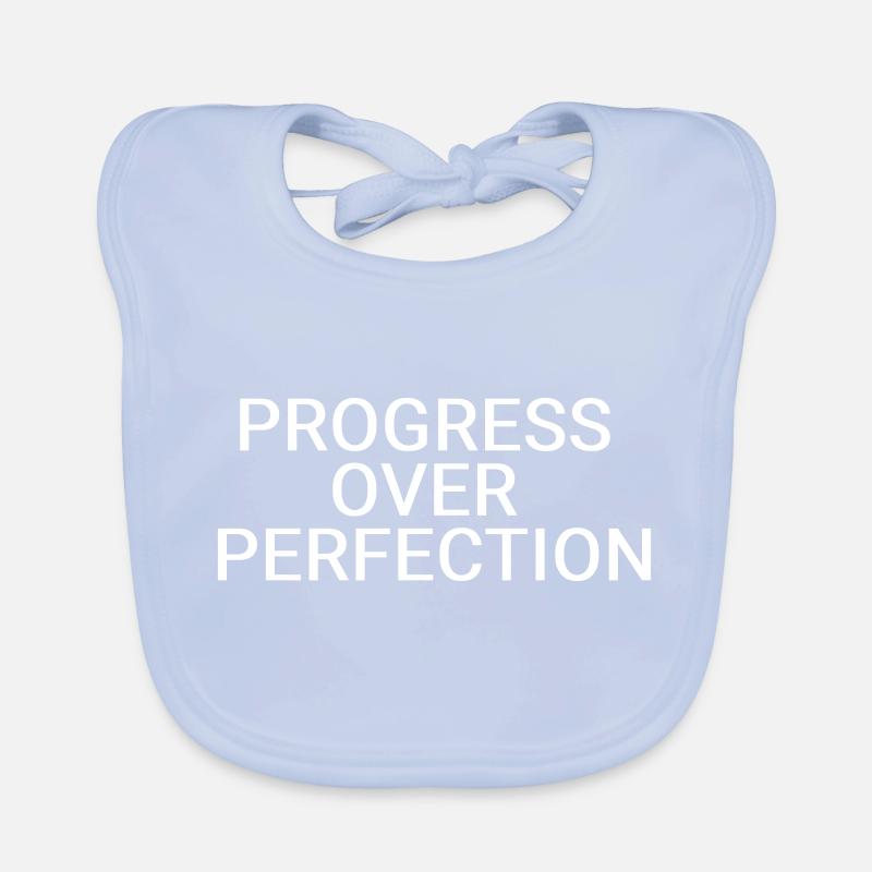 Fortschritt vor Perfektion Baby Bio-Lätzchen