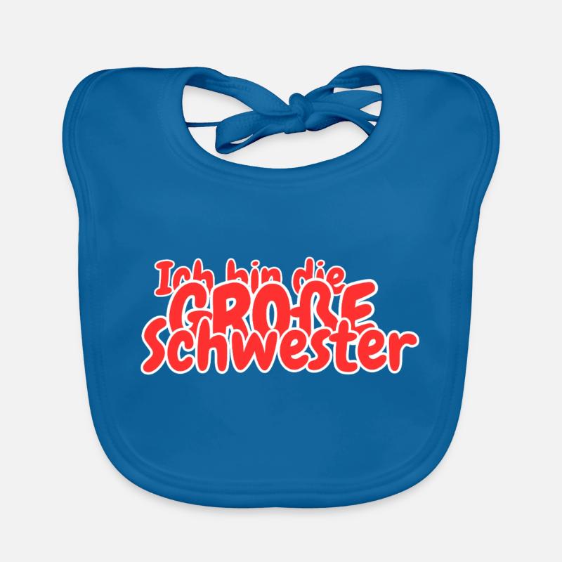 Ich bin die grosse Schwester Baby Bio-Lätzchen