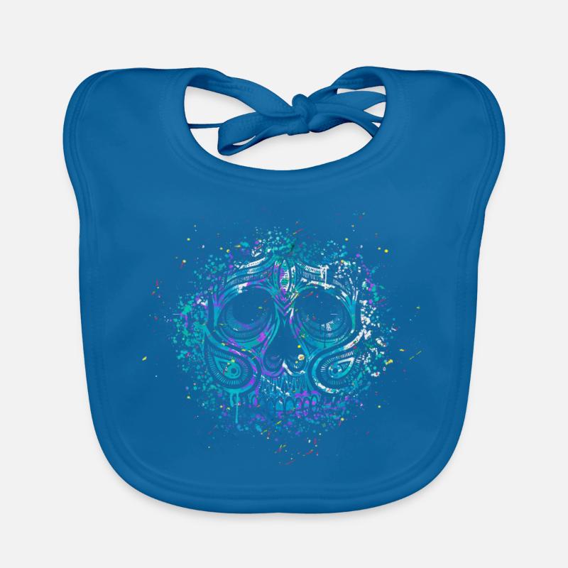 Splash Skull Bavoir bio Bébé