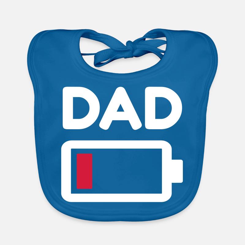 Dad battery is empty! Father battery is empty! Organic Baby Bibs