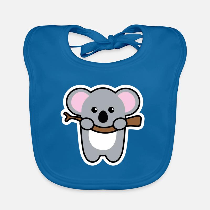 Koala bébé sur l'arbre - idée cadeau Bavoir bio Bébé