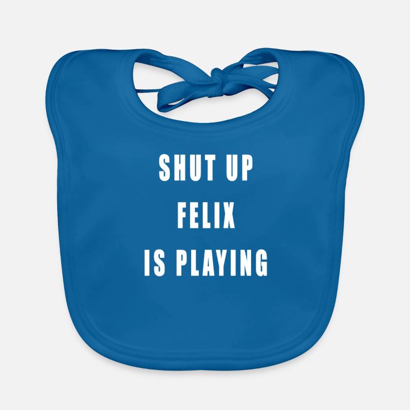 Felix is playing techno Bavoir bio Bébé