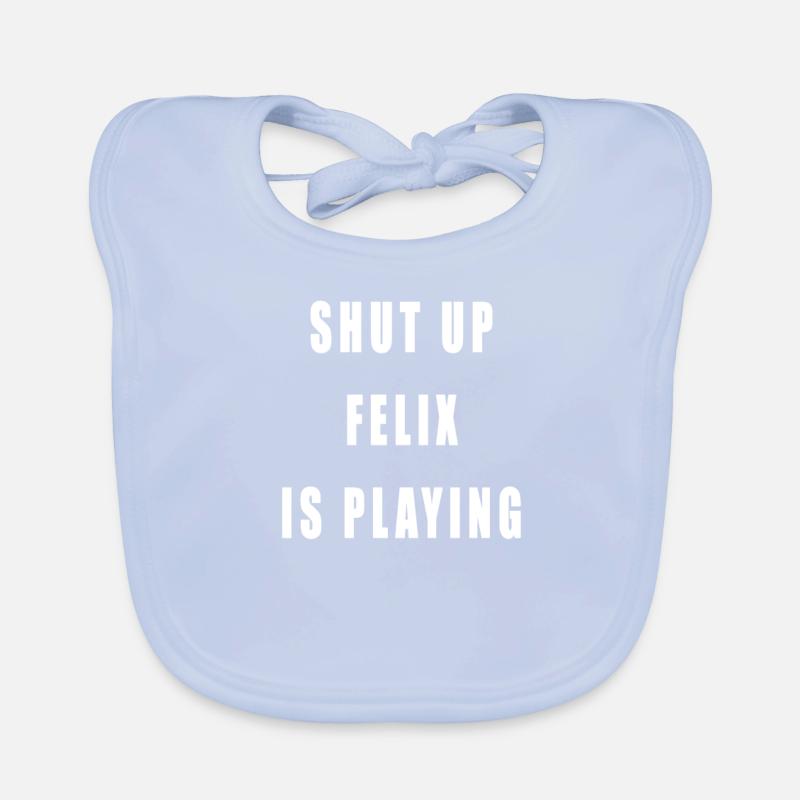 Felix is playing techno Bavoir bio Bébé
