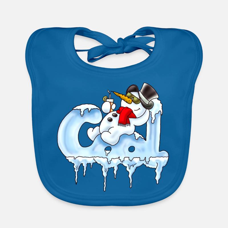 cool - Baby Bio-Lätzchen - Pfauenblau