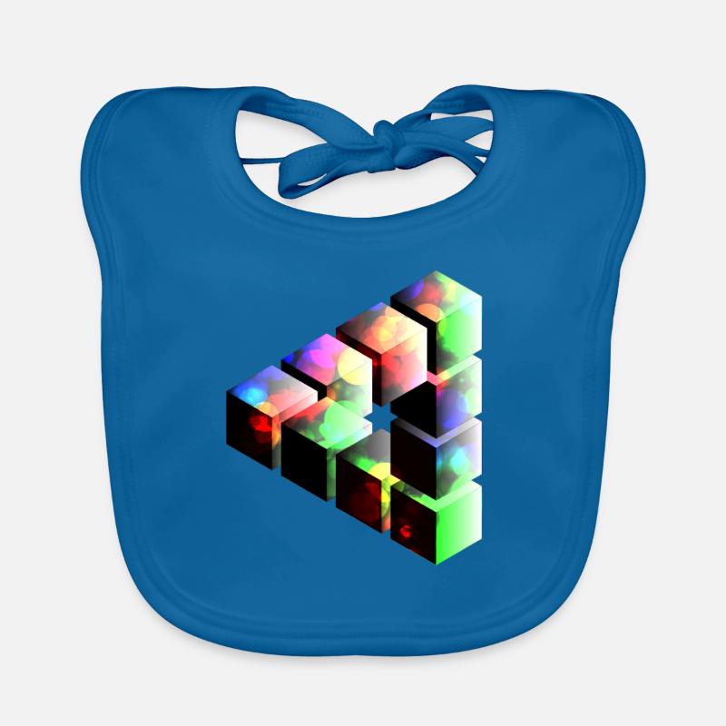 Optische Täuschung - Ein echter Blickfanger Baby Bio-Lätzchen