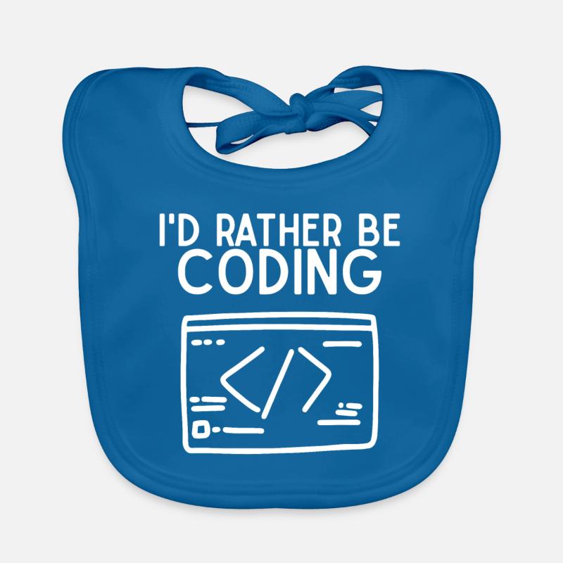 Je préfère coder Bavoir bio Bébé