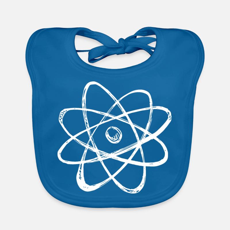 Atom Struktur Skizze retro Baby Bio-Lätzchen