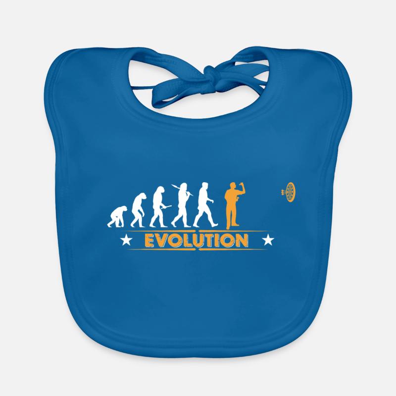 Dart - Evolution - orange/weiss Baby Bio-Lätzchen