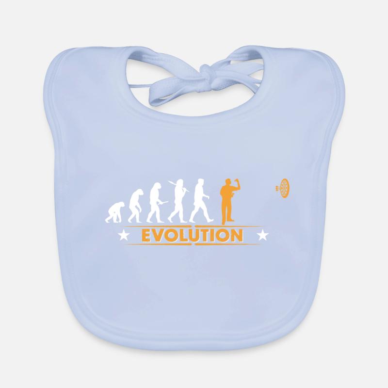 Dart - Evolution - orange/weiss Organic Baby Bibs