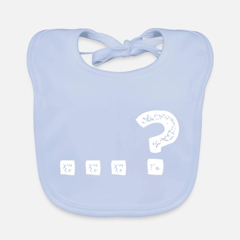Frage Fragezeichen Interpretation ...? Baby Bio-Lätzchen