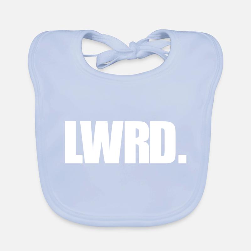 LWRD - Lowered Tuning - white Organic Baby Bibs