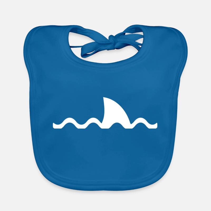 shark danger alert Organic Baby Bibs