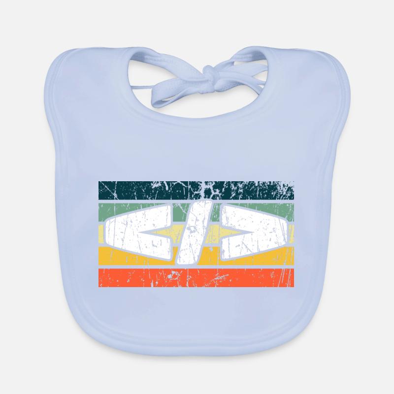 Retro Web Developer Programmer Coding Baby Bio-Lätzchen