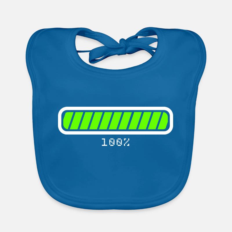 Ladebalken Loading Geschenkidee Baby Bio-Lätzchen