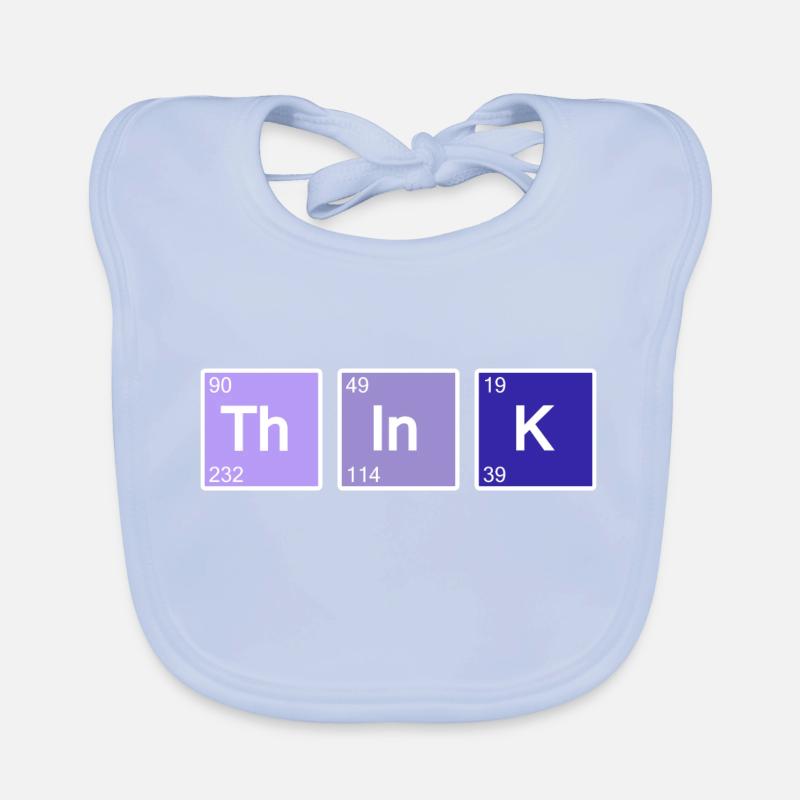 Think (blau) Baby Bio-Lätzchen