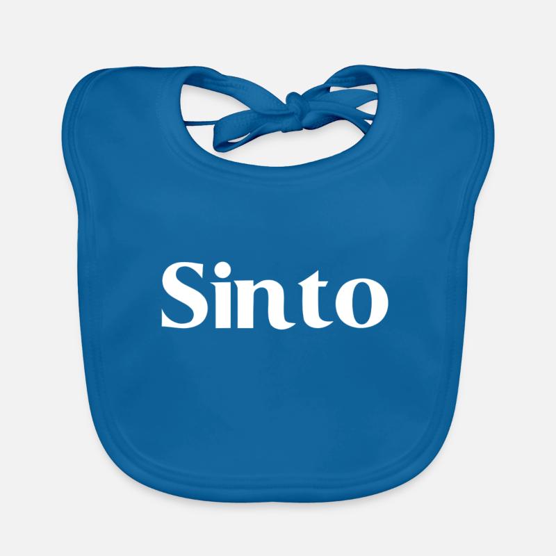 Sinto - White Font Organic Baby Bibs